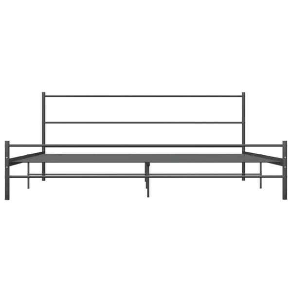 vidaXL sengestel 180 x 200 cm metal grå -  Senge & sengeramme