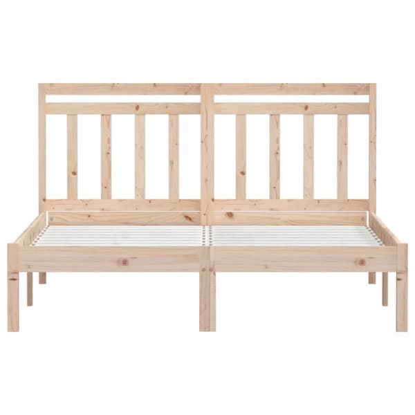 vidaXL Sängynrunko täysi mänty 140x190 cm - Sängyt & sängynrungot