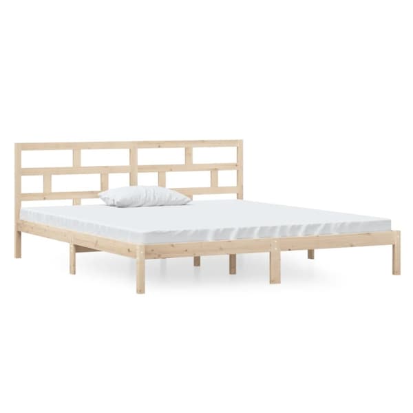vidaXL sengeramme 140x190 cm massivt fyrretræ - Senge & sengeramme