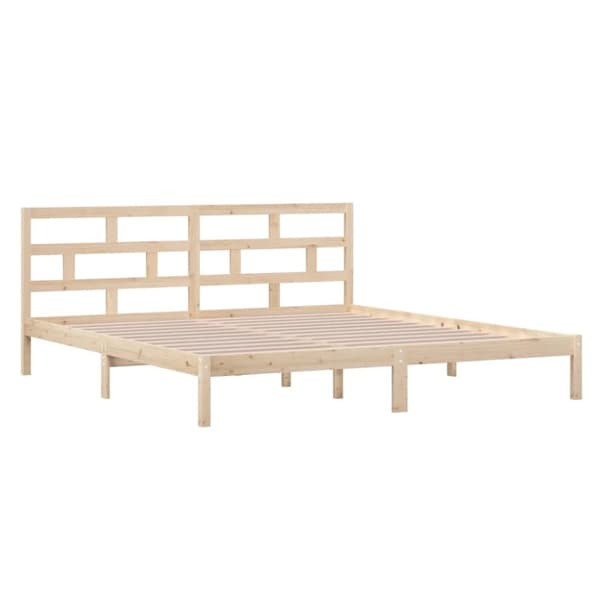 vidaXL sengeramme 140x190 cm massivt fyrretræ - Senge & sengeramme