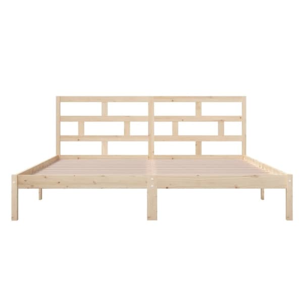 vidaXL sengeramme 140x190 cm massivt fyrretræ - Senge & sengeramme