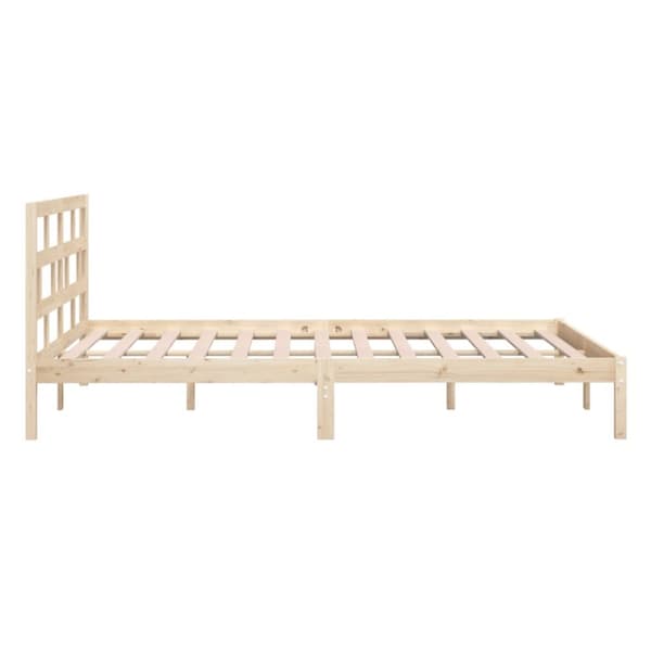 vidaXL sengeramme 140x190 cm massivt fyrretræ - Senge & sengeramme