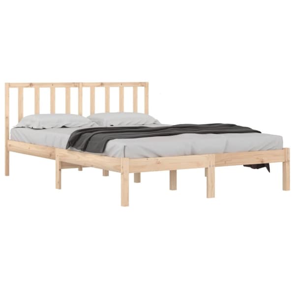 vidaXL sengeramme 140x190 cm massivt fyrretræ - Senge & sengeramme