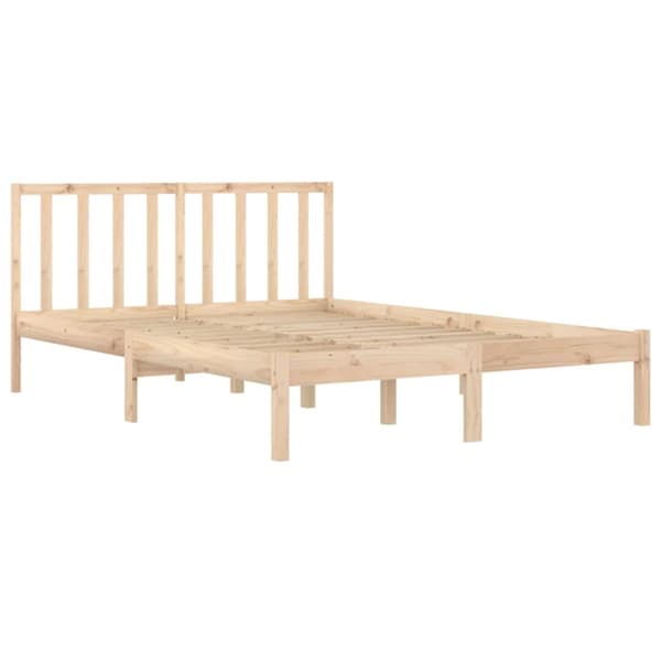vidaXL sengeramme 140x190 cm massivt fyrretræ - Senge & sengeramme
