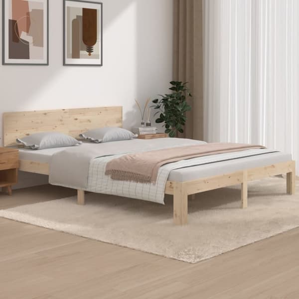 vidaXL sengeramme 150x200 cm massivt træ - Senge & sengeramme