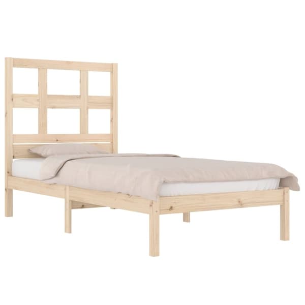 vidaXL Sängynrunko täysi mänty 90x190 cm Single -  Sängyt & sängynrungot