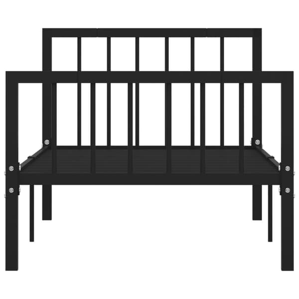 vidaXL Sängram svart metall 100x200 cm - Sängar & sängramar