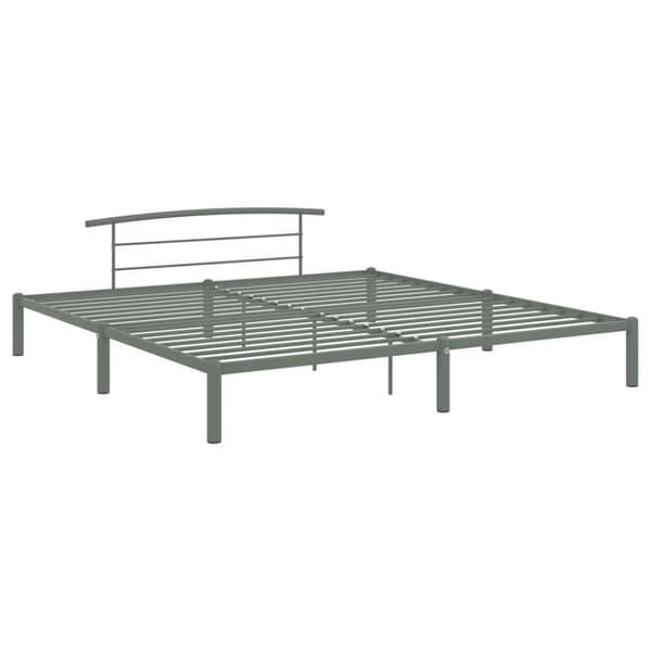 vidaXL Sängynrunko harmaa metalli 180x200 cm - Sängyt & sängynrungot