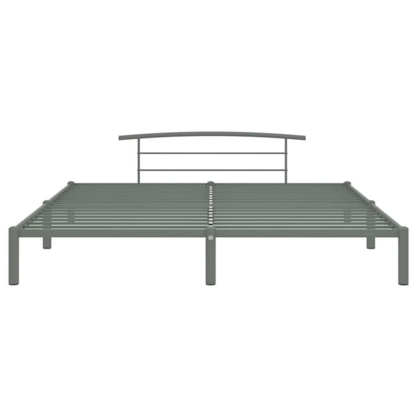 vidaXL Sängynrunko harmaa metalli 180x200 cm -  Sängyt & sängynrungot