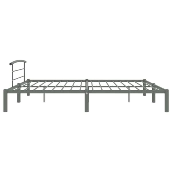 vidaXL Sängynrunko harmaa metalli 180x200 cm -  Sängyt & sängynrungot