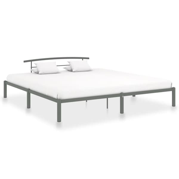 vidaXL Sängynrunko harmaa metalli 180x200 cm - Sängyt & sängynrungot
