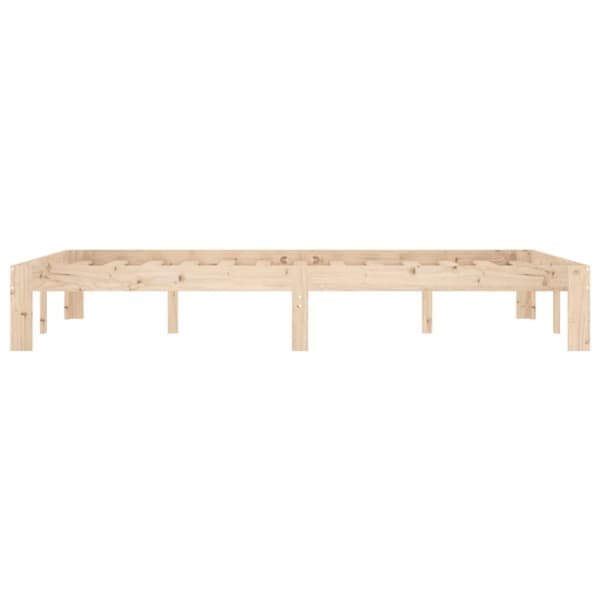 vidaXL Sängram massiv furu 120x200 cm -  Sängar & sängramar
