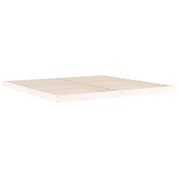 vidaXL Sängynrunko valkoinen 200x200 cm täysi mänty -  Sängyt & sängynrungot