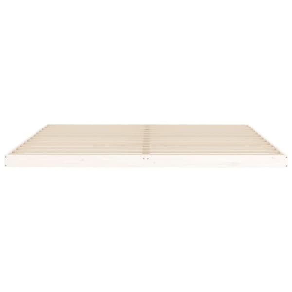 vidaXL Sängynrunko valkoinen 200x200 cm täysi mänty -  Sängyt & sängynrungot