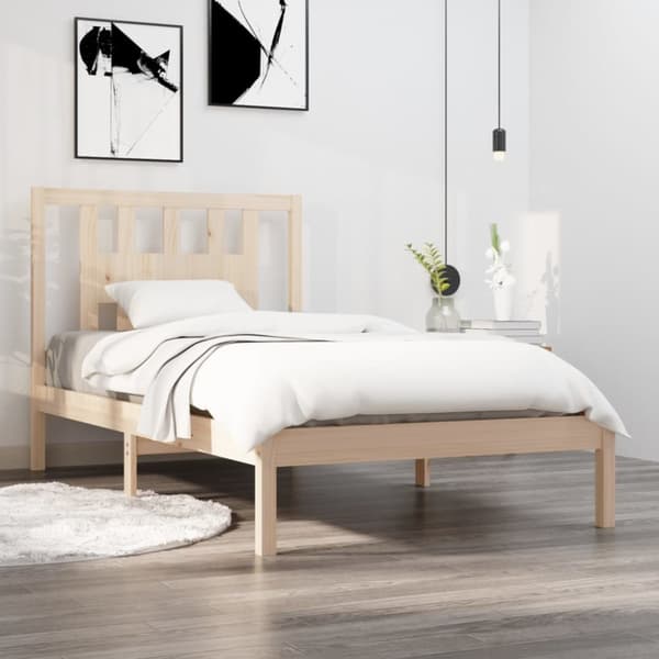 vidaXL Sängynrunko täysi mänty 90x200 cm - Sängyt & sängynrungot