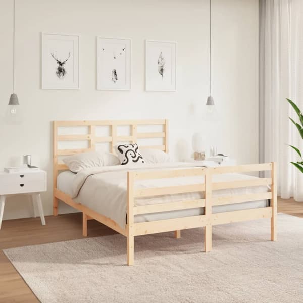vidaXL sengeramme 120x190 cm massivt træ - Senge & sengeramme