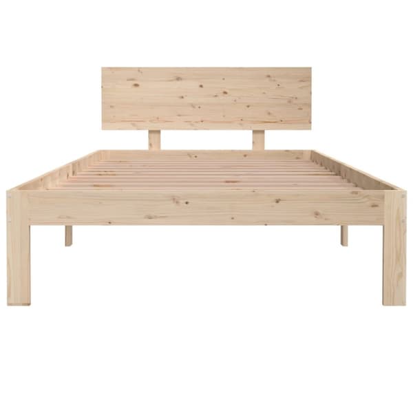 vidaXL Sängram massiv furu 100x200 cm - Sängar & sängramar