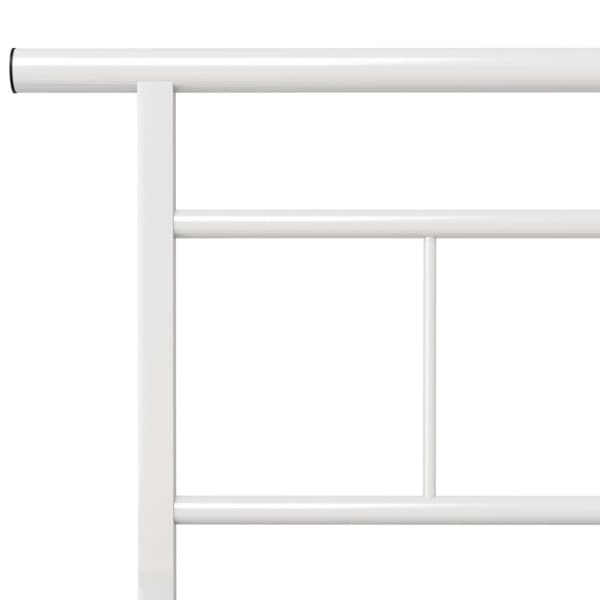 vidaXL Sängynrunko valkoinen metalli 100x200 cm -  Sängyt & sängynrungot