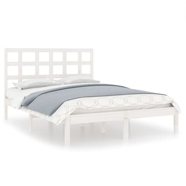 vidaXL sengeramme 120x200 cm massivt træ hvid -  Senge & sengeramme