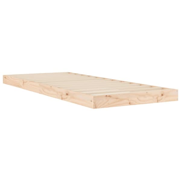 vidaXL Sängynrunko 75x190 cm Small Single täysi mänty - Sängyt & sängynrungot