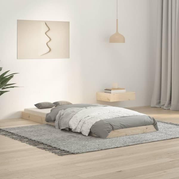 vidaXL Sängynrunko 75x190 cm Small Single täysi mänty - Sängyt & sängynrungot