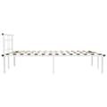 Miniatyrbillede 5 af 6: vidaXL sengestel 140x200 cm metal hvid -  Senge & sengeramme
