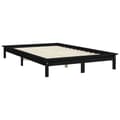 Miniatyrbillede 5 af 6: vidaXL sengeramme 160x200 cm massivt fyrretræ sort -  Senge & sengeramme
