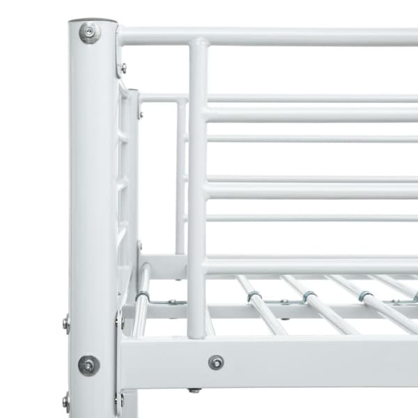 vidaXL Våningssäng vit metall 90x200 cm -  Sängar & sängramar