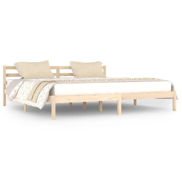 vidaXL sengeramme 200x200 cm massivt fyrretræ - Senge & sengeramme