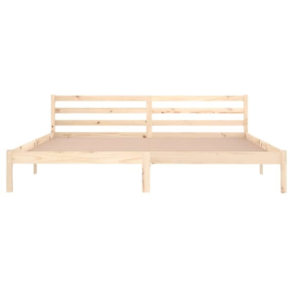 vidaXL sengeramme 200x200 cm massivt fyrretræ -  Senge & sengeramme