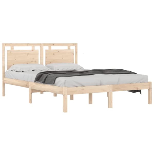 vidaXL sengeramme 140x190 cm massivt træ - Senge & sengeramme