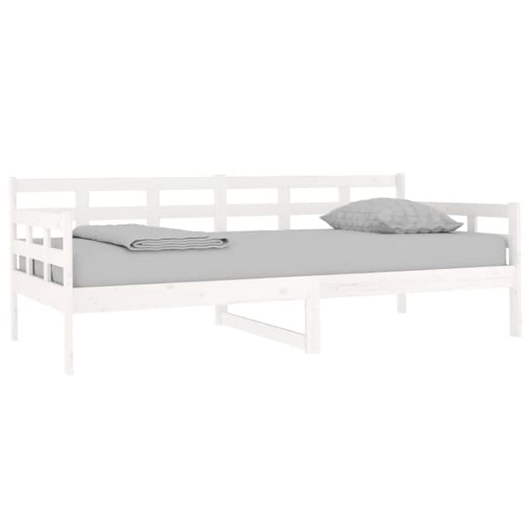 vidaXL Sohvasänky valkoinen täysi mänty 90x190 cm - Sängyt & sängynrungot