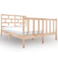 Miniatyrbillede 3 af 6: vidaXL sengeramme 120x190 cm massivt fyrretræ -  Senge & sengeramme