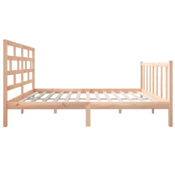 vidaXL sengeramme 120x190 cm massivt fyrretræ -  Senge & sengeramme