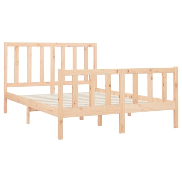 vidaXL sengeramme 140x200 cm massivt fyrretræ - Senge & sengeramme