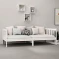 Miniatyrbillede 4 af 6: vidaXL daybed 90x200 cm massivt fyrretræ hvid -  Senge & sengeramme