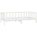Miniatyrbillede 6 af 6: vidaXL daybed 90x200 cm massivt fyrretræ hvid -  Senge & sengeramme