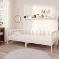 Miniatyrbillede 1 af 6: vidaXL daybed 90x200 cm massivt fyrretræ hvid -  Senge & sengeramme