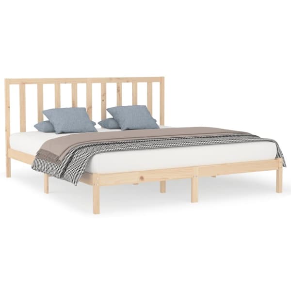 vidaXL sengeramme 200x200 cm massivt træ - Senge & sengeramme