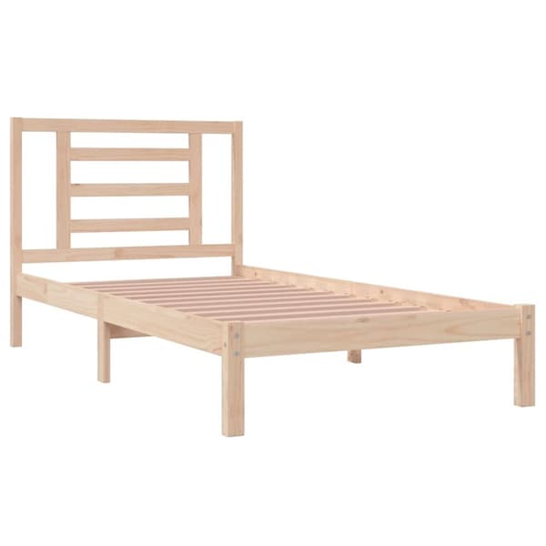 vidaXL Sängram massiv furu 90x200 cm - Sängar & sängramar