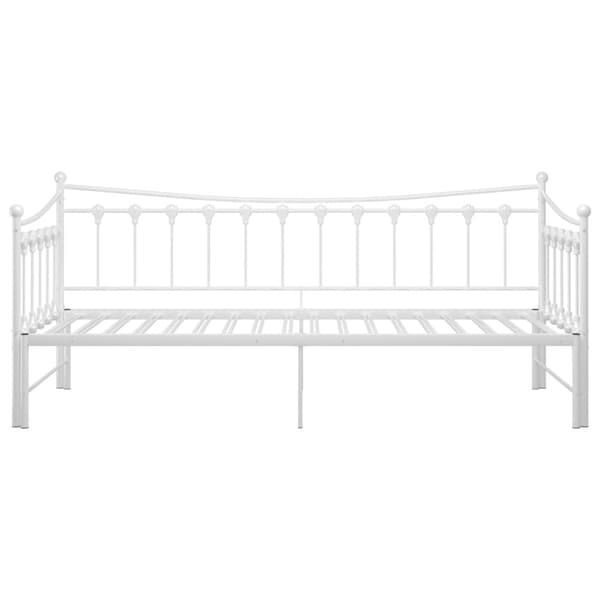 vidaXL sengestel til udtræksseng 90x200 cm metal hvid -  Senge & sengeramme