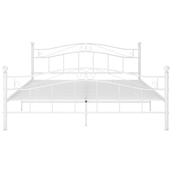 vidaXL sengestel 180x200 cm metal hvid - Senge & sengeramme
