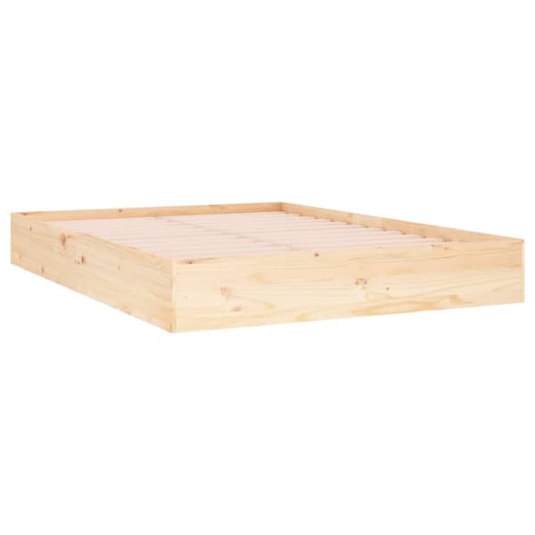 vidaXL sengeramme 135x190 cm massivt træ - Senge & sengeramme