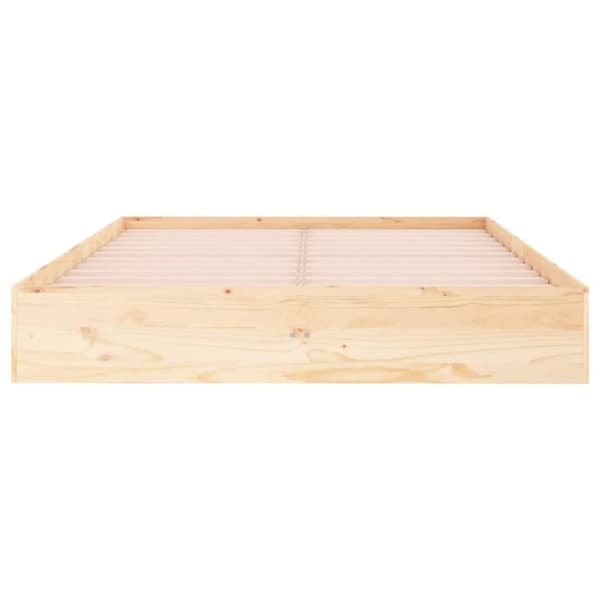 vidaXL sengeramme 135x190 cm massivt træ - Senge & sengeramme