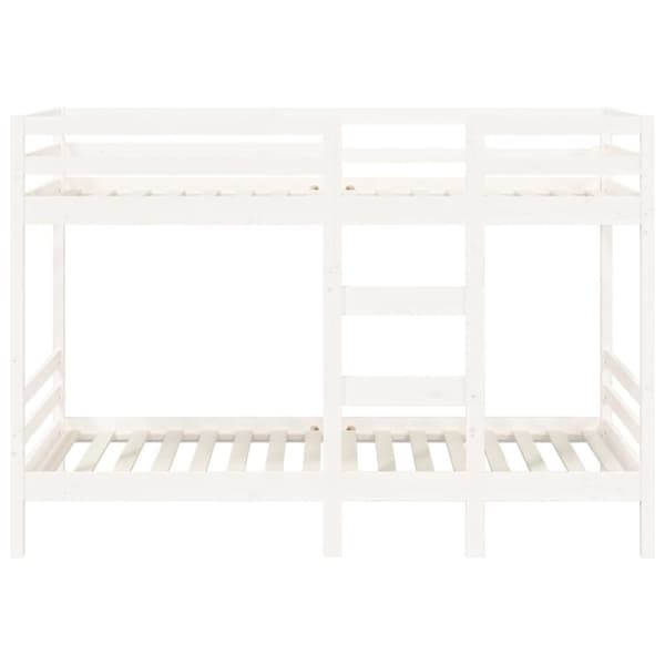 vidaXL Våningssäng vit 80x200 cm massiv furu - Sängar & sängramar