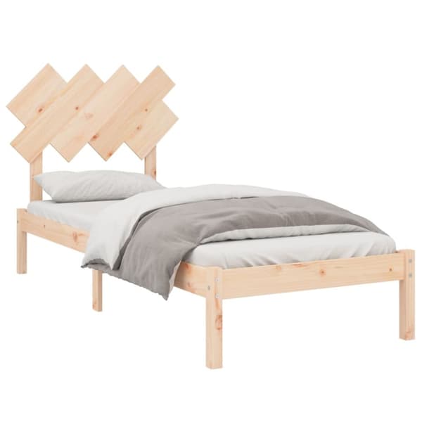 vidaXL Sängynrunko 90x190 cm Single täysi puu - Sängyt & sängynrungot