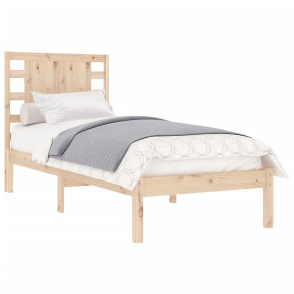 vidaXL Sängram massivt trä 90x190 cm - Sängar & sängramar