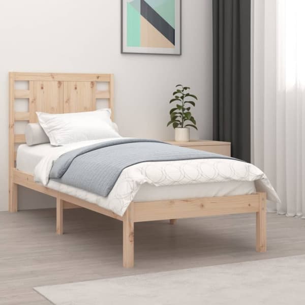 vidaXL Sängram massivt trä 90x190 cm - Sängar & sängramar