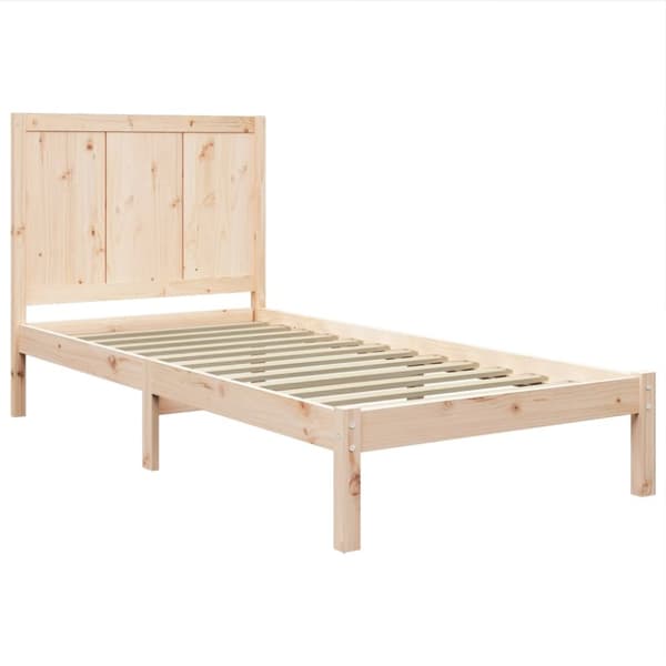 vidaXL Sängynrunko täysi mänty 90x190 cm Single - Sängyt & sängynrungot