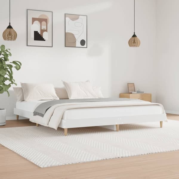 vidaXL sengestel 120x200 cm konstrueret træ hvid - Senge & sengeramme